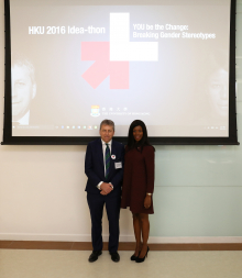 Professor Mathieson (left) and Ms Elizabeth Nyamayaro.